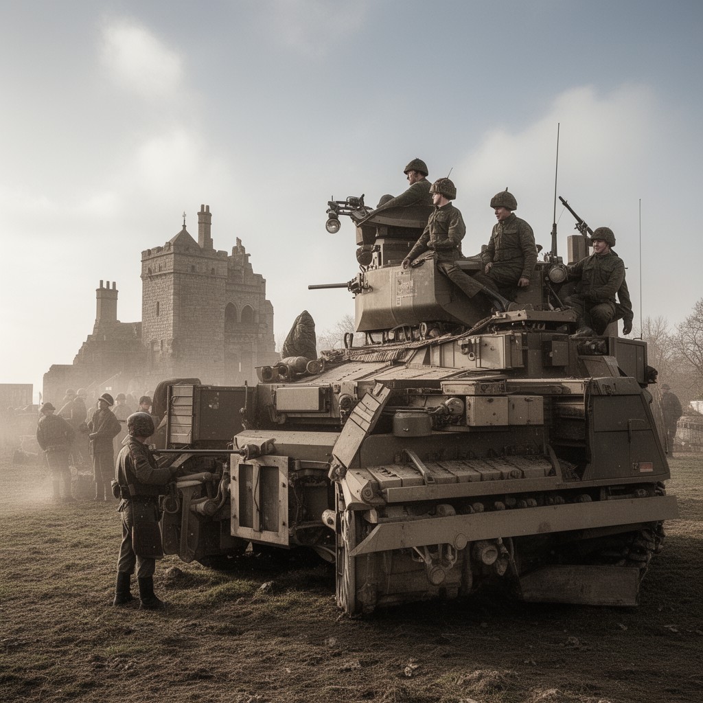 AI-generated illustration of Guards Armoured Division
