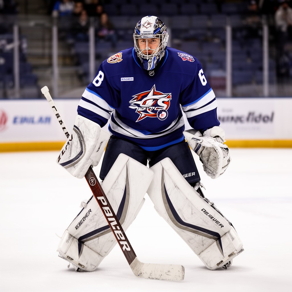 AI-generated illustration of Ondrej Pavelec