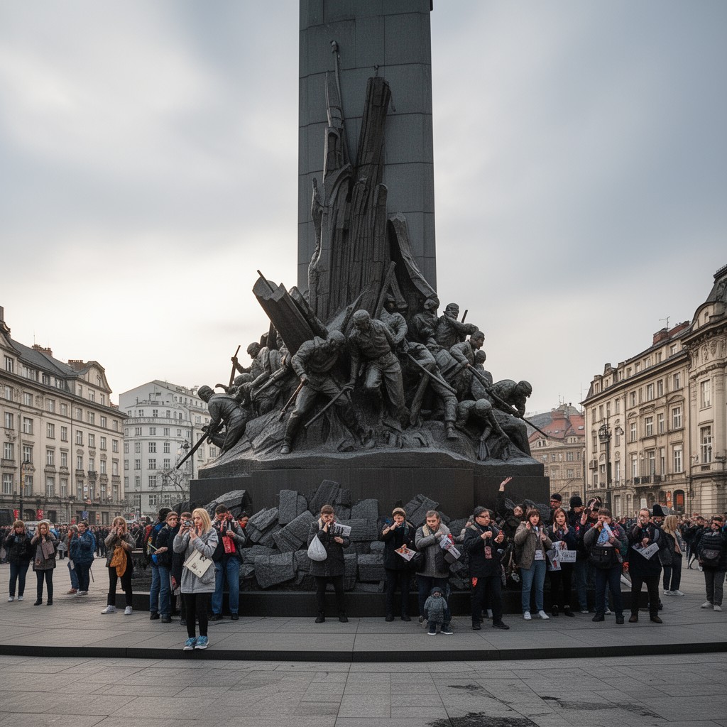 AI-generated illustration of Warsaw Uprising Monument