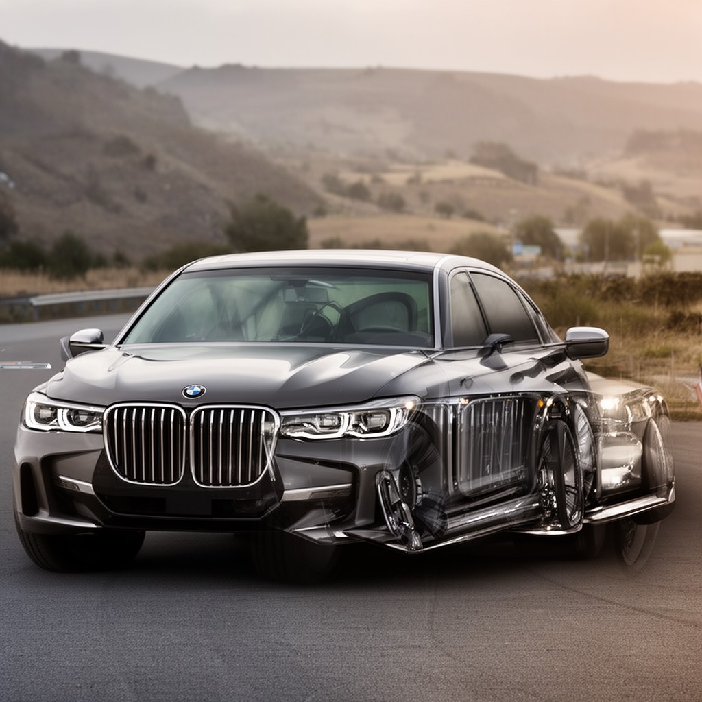 AI-generated illustration of BMW 7 Series