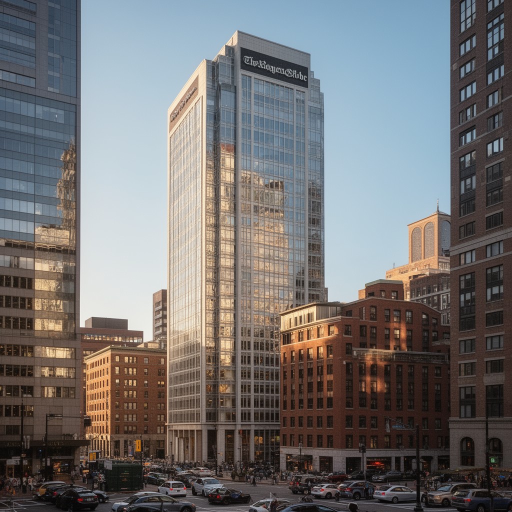AI-generated illustration of Exchange Place, Boston
