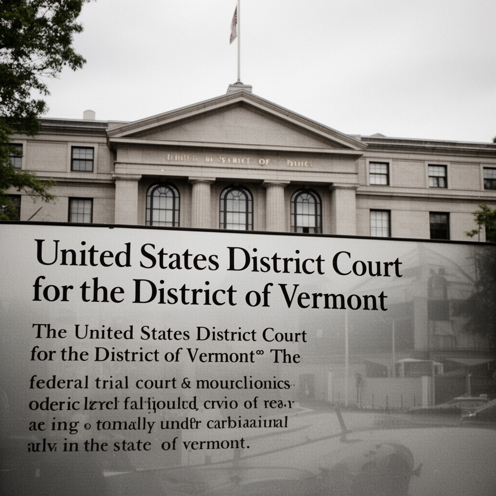 AI-generated illustration of United States District Court for the District of Vermont