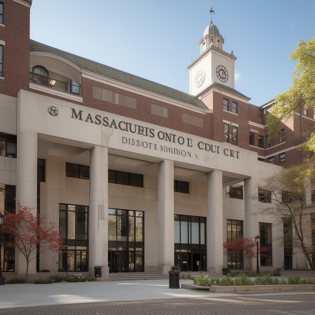 AI-generated illustration of Massachusetts District Court