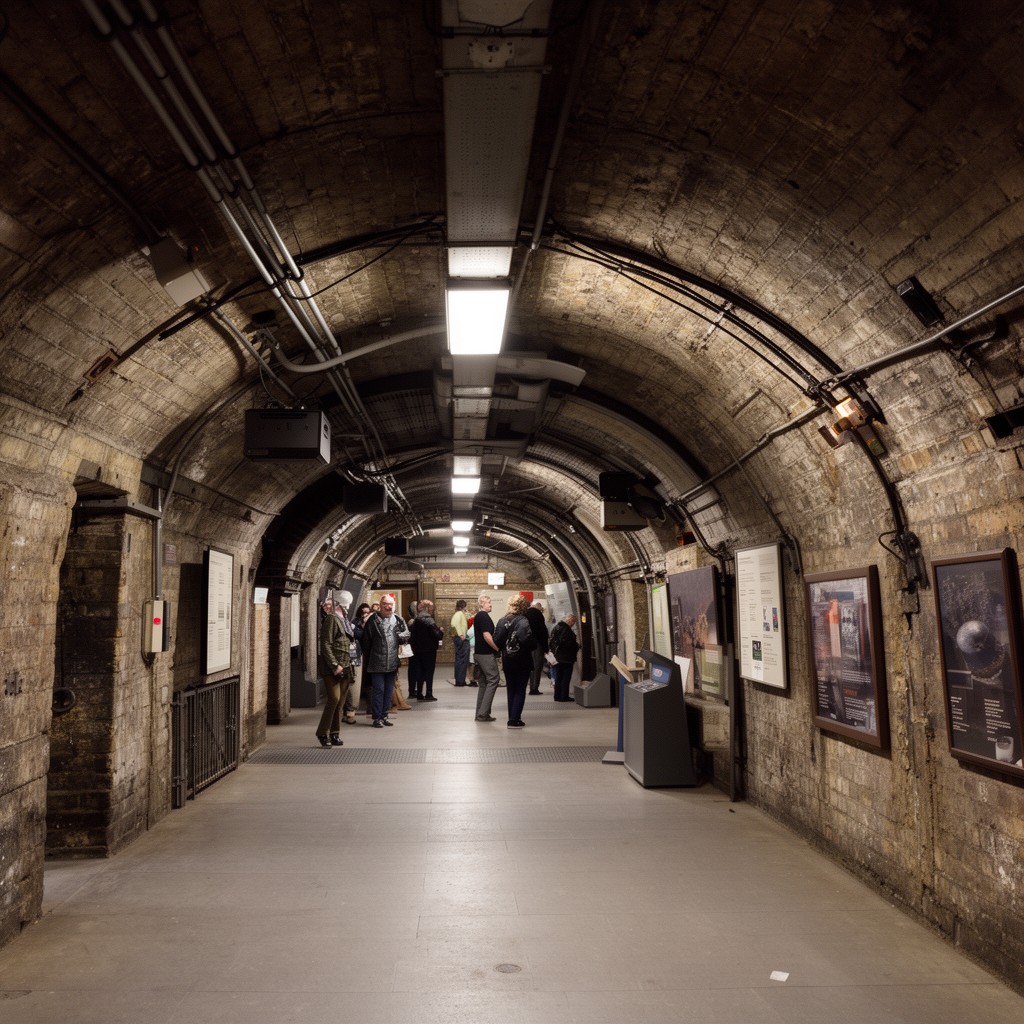 AI-generated illustration of Stockport Air Raid Shelters