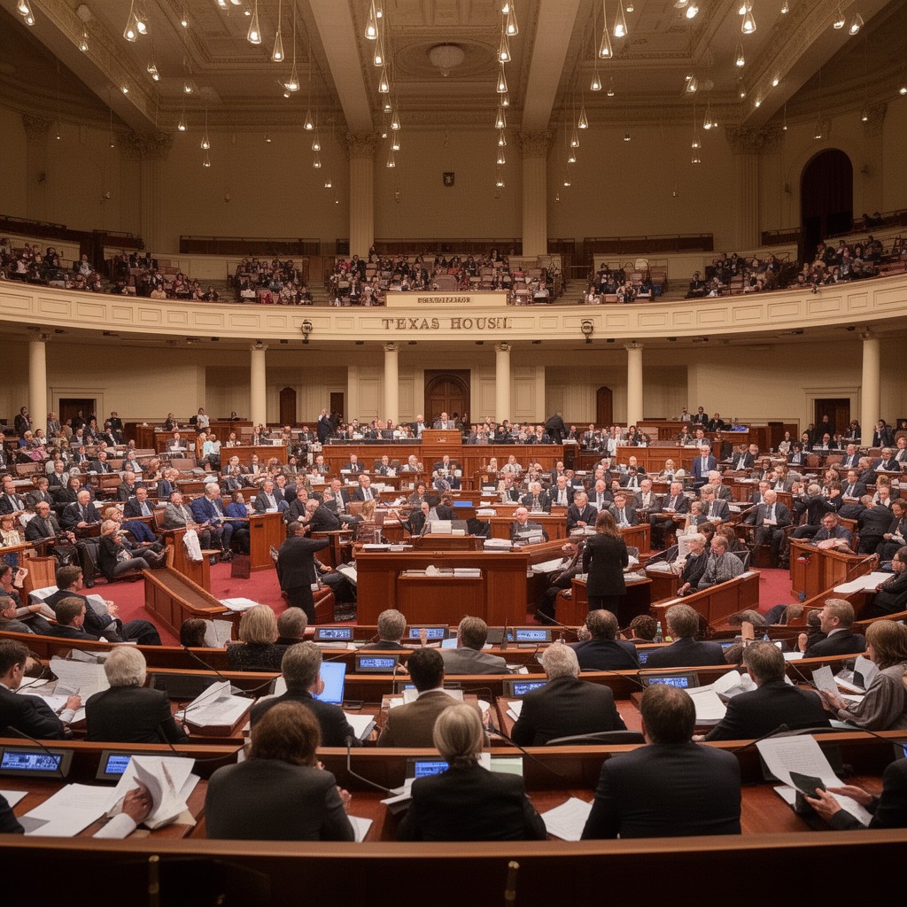 AI-generated illustration of Texas House of Representatives