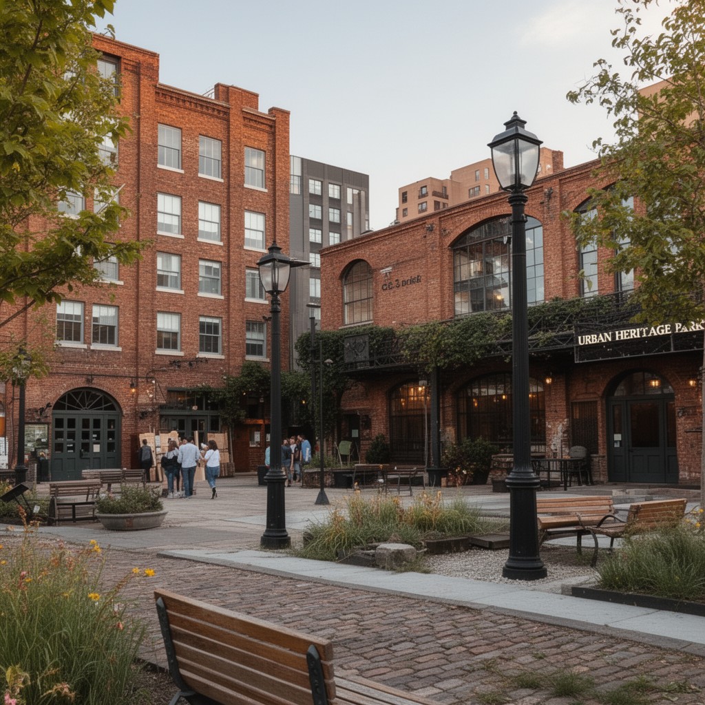 AI-generated illustration of Urban Heritage Park