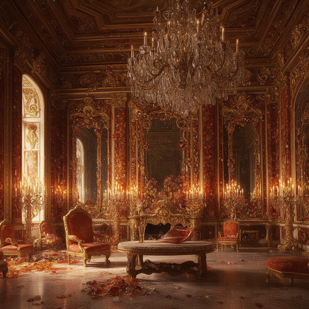 AI-generated illustration of Amber Room