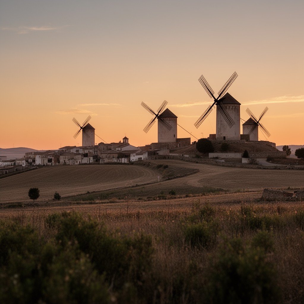 AI-generated illustration of Castile-La Mancha