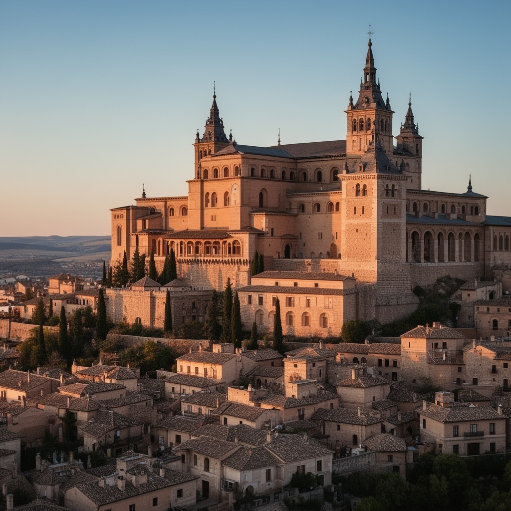 AI-generated illustration of Alcázar of Toledo