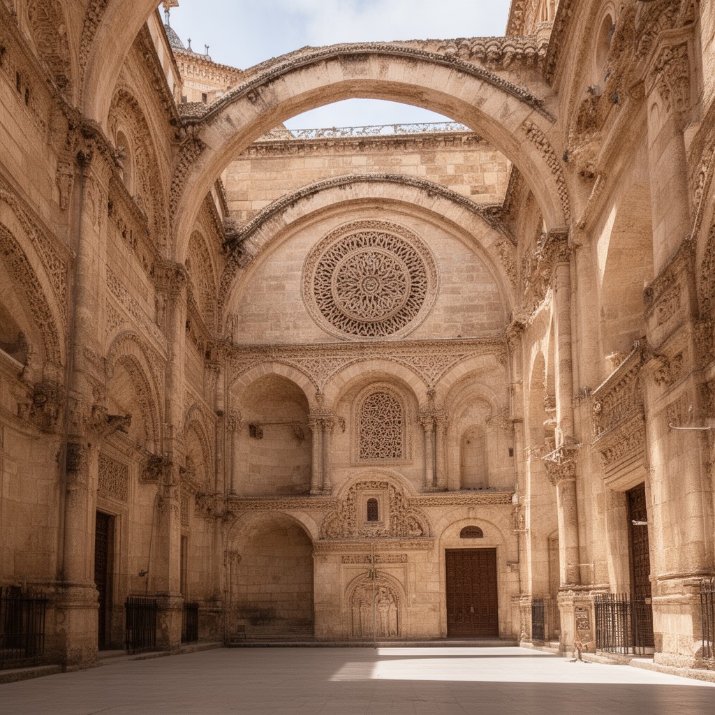 AI-generated illustration of Synagogue of Santa María la Blanca