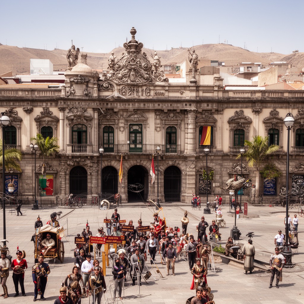 AI-generated illustration of Royal Audiencia of Lima