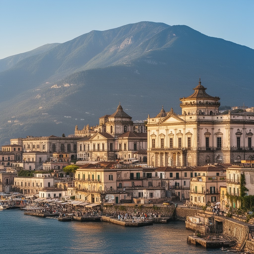 AI-generated illustration of Portici