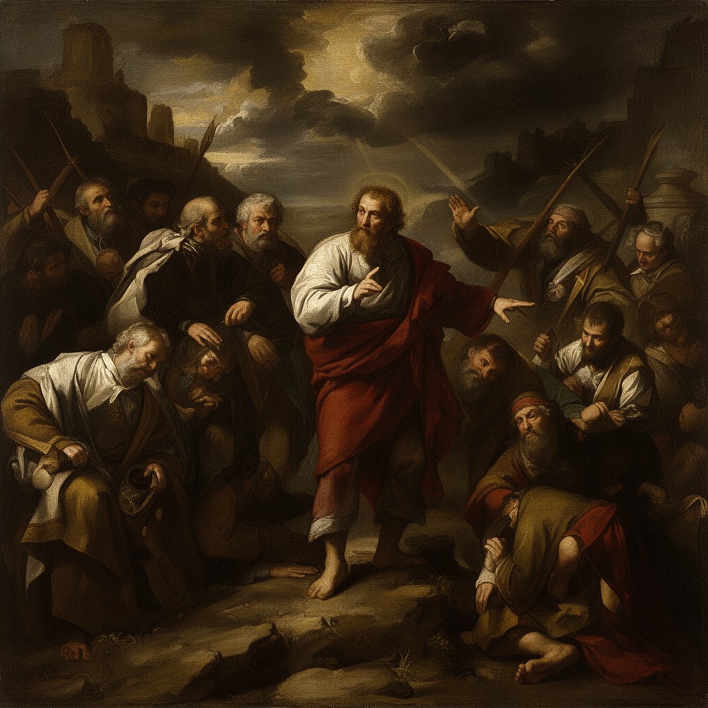 AI-generated illustration of The Conversion of Saint Paul