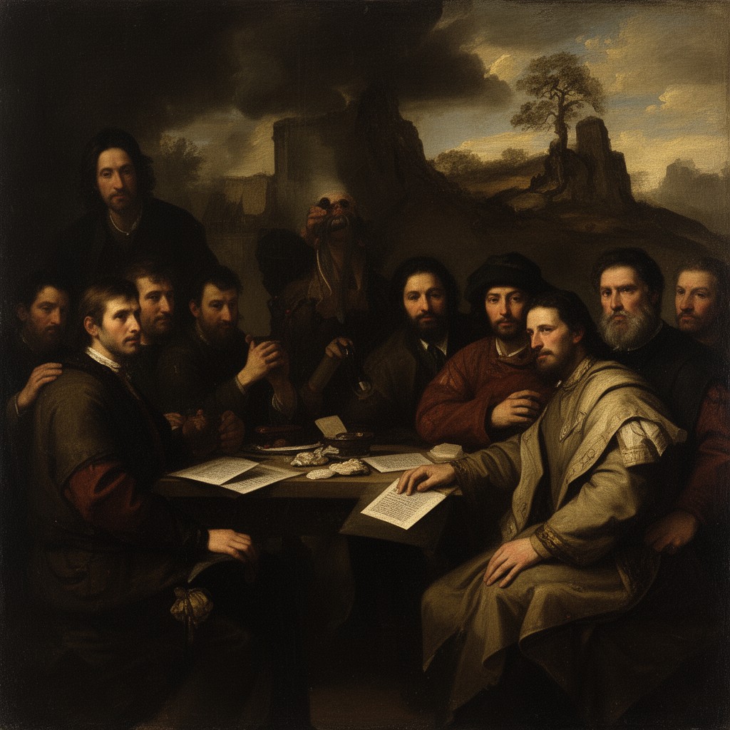 AI-generated illustration of Caravaggisti