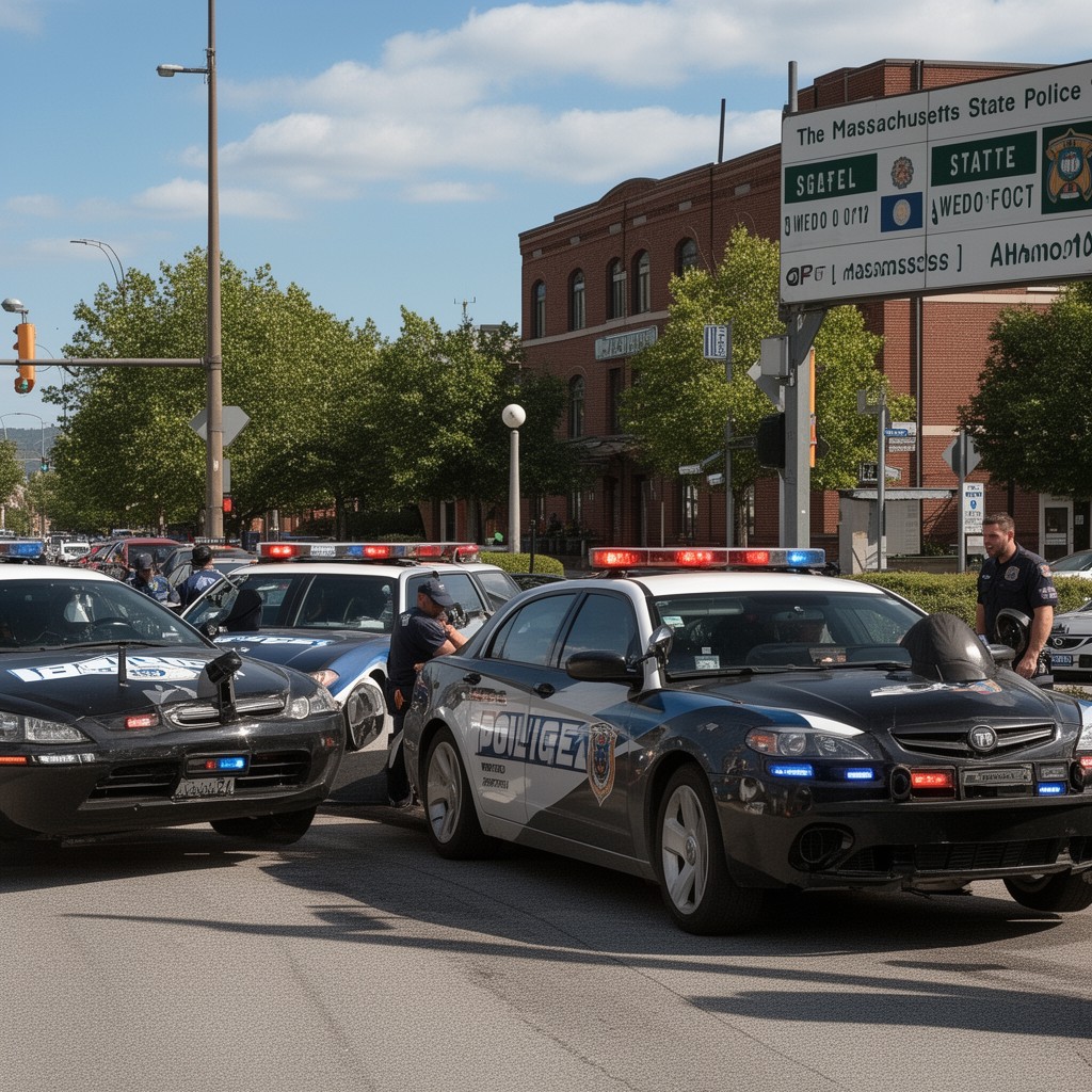 AI-generated illustration of Massachusetts State Police