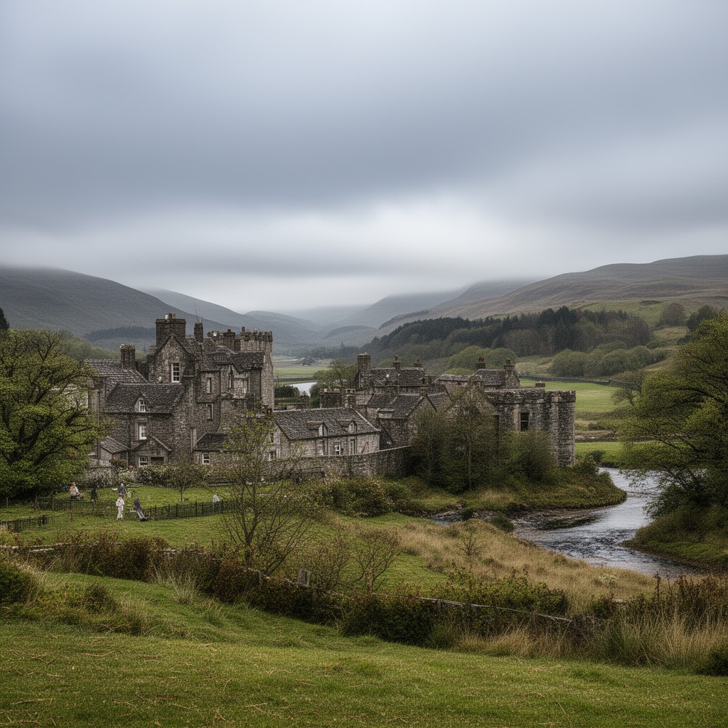 AI-generated illustration of Albany, Scotland