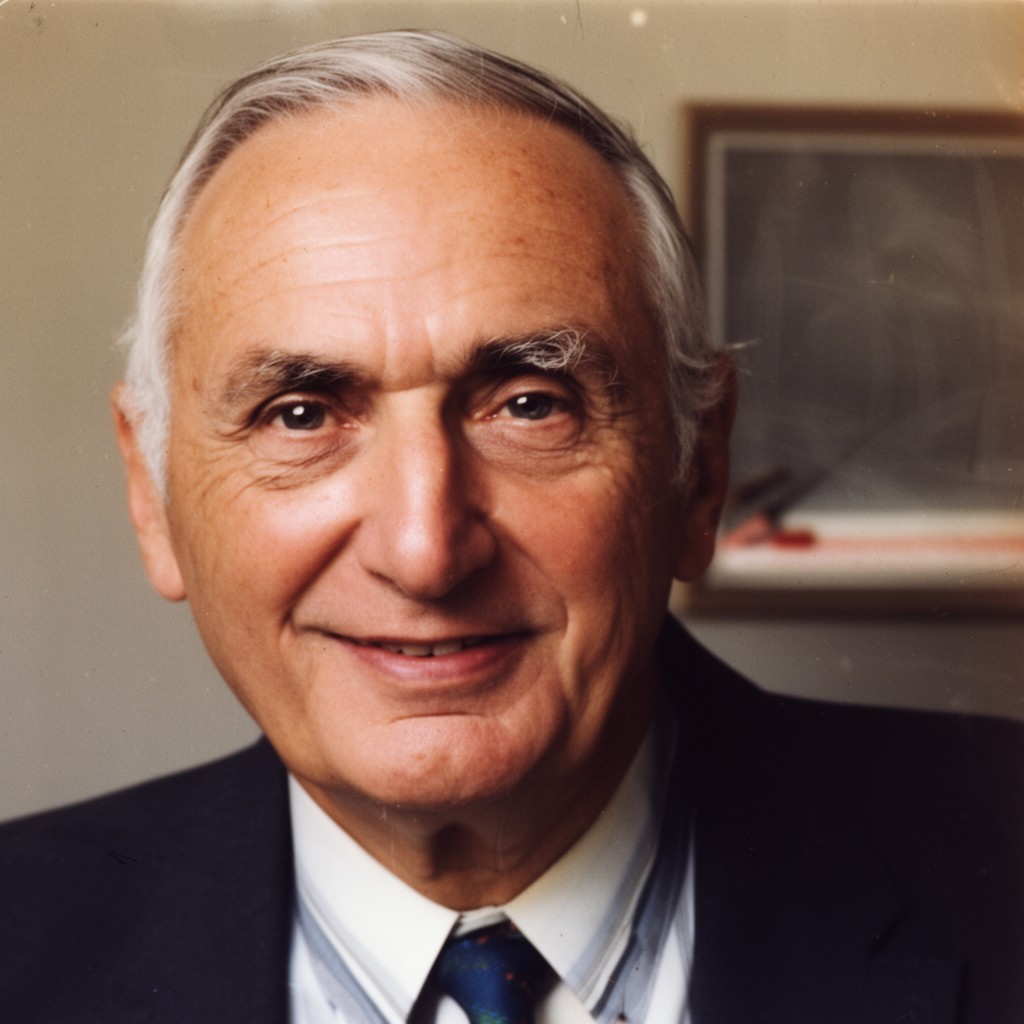 AI-generated illustration of Victor F. Weisskopf
