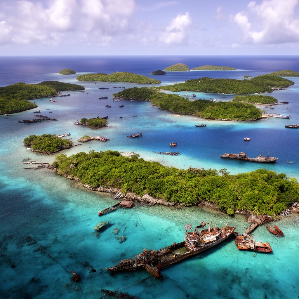 AI-generated illustration of Chuuk State