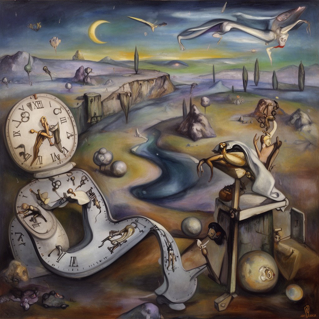 AI-generated illustration of The Persistence of Memory