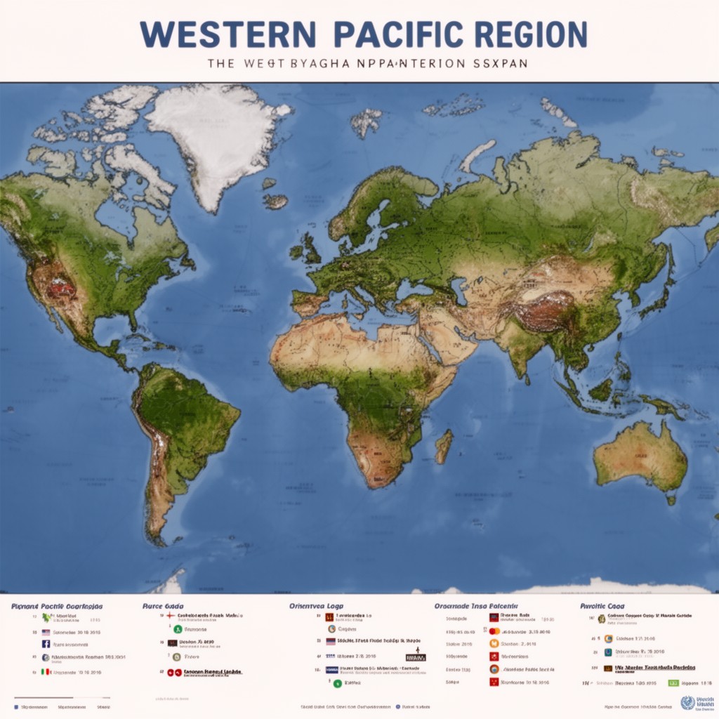 AI-generated illustration of Western Pacific Region