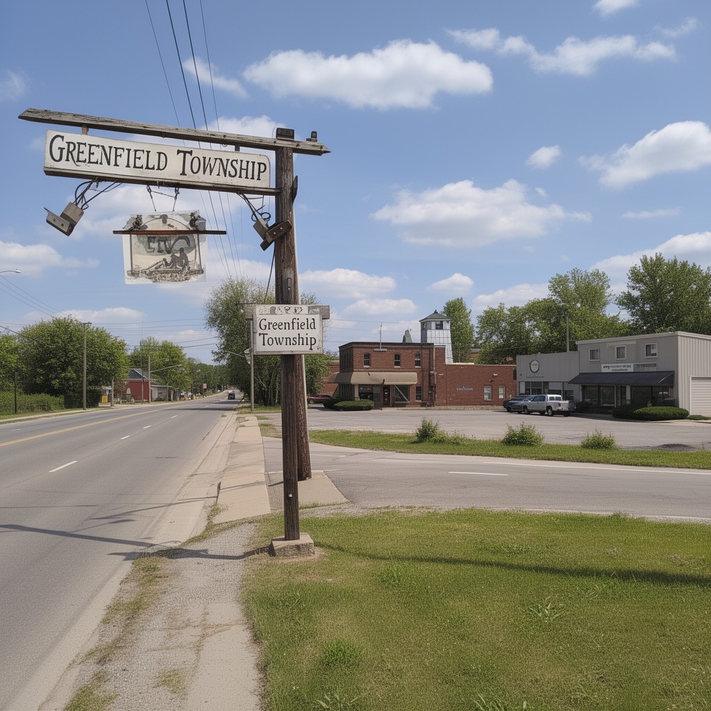 AI-generated illustration of Greenfield Township, Michigan