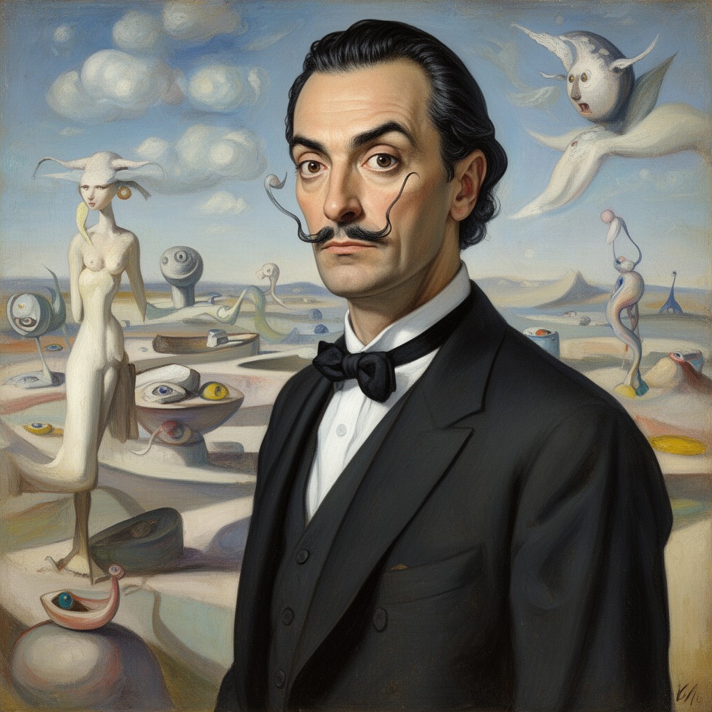 AI-generated illustration of Salvador Dalí