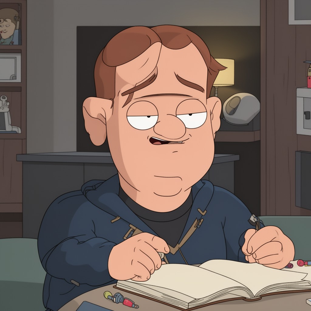 AI-generated illustration of Neil Goldman