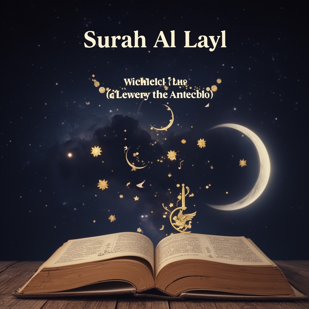 AI-generated illustration of Surah Al-Layl