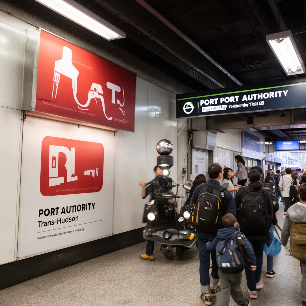 AI-generated illustration of Port Authority Trans-Hudson