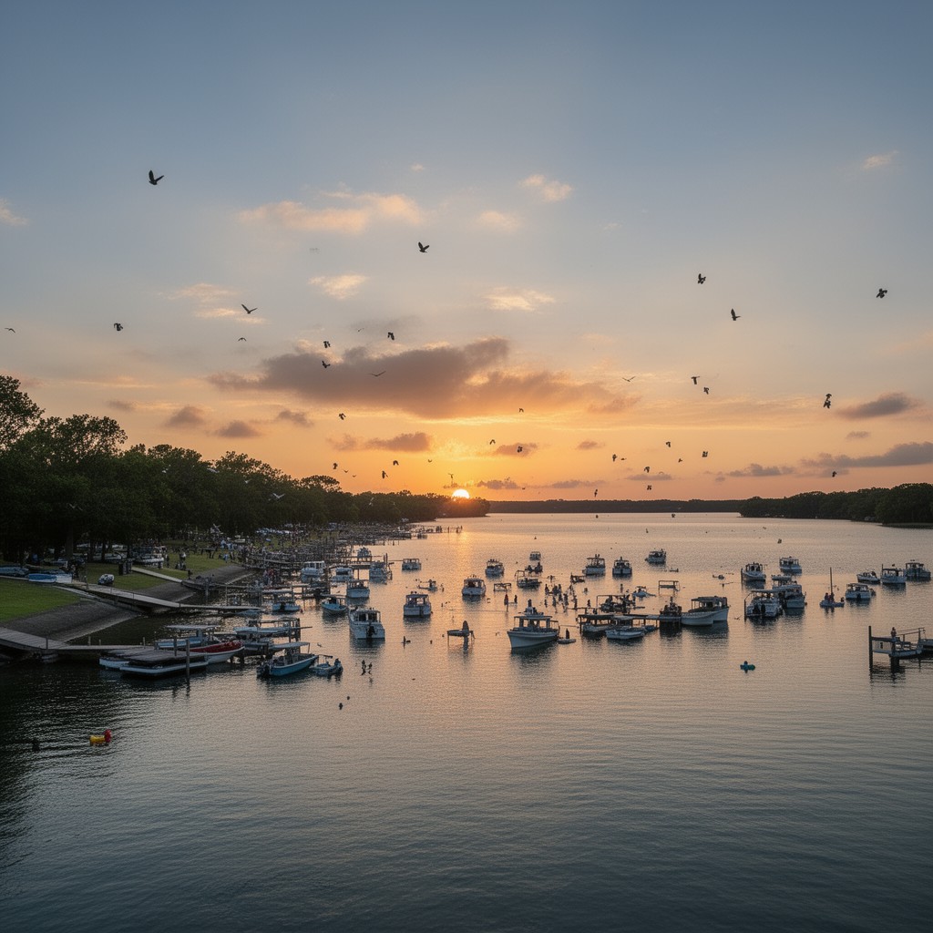 AI-generated illustration of Lake Ray Hubbard