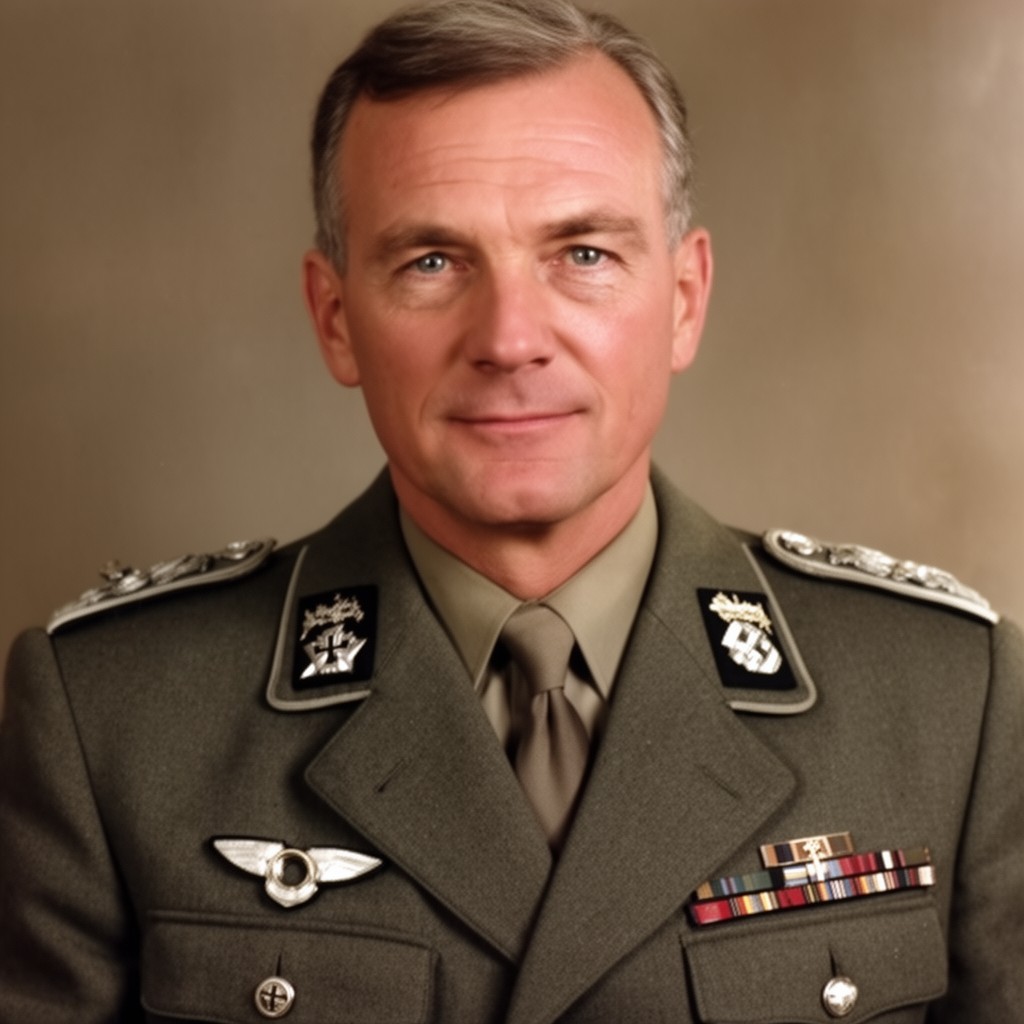 AI-generated illustration of Gerhard von Schwerin