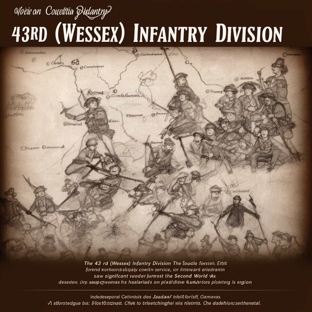 AI-generated illustration of 43rd (Wessex) Infantry Division