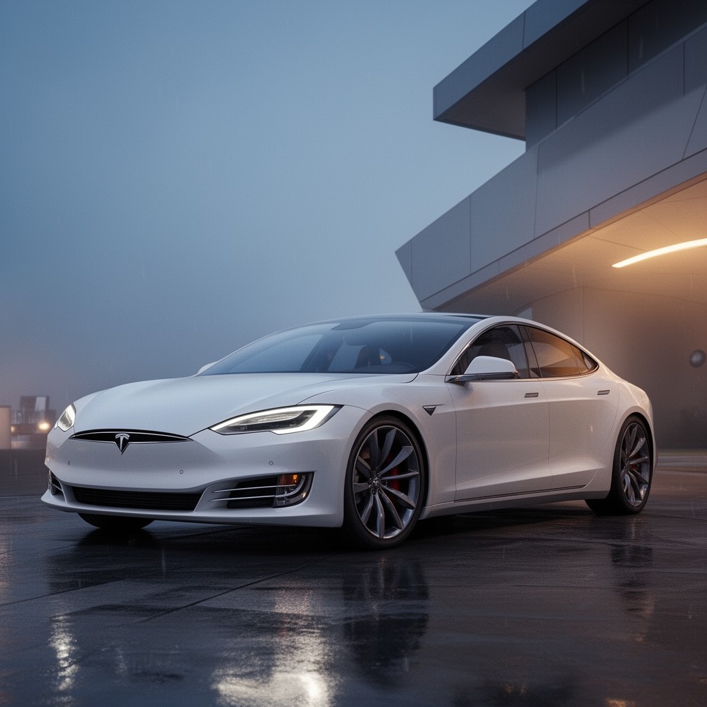 AI-generated illustration of Tesla Model S