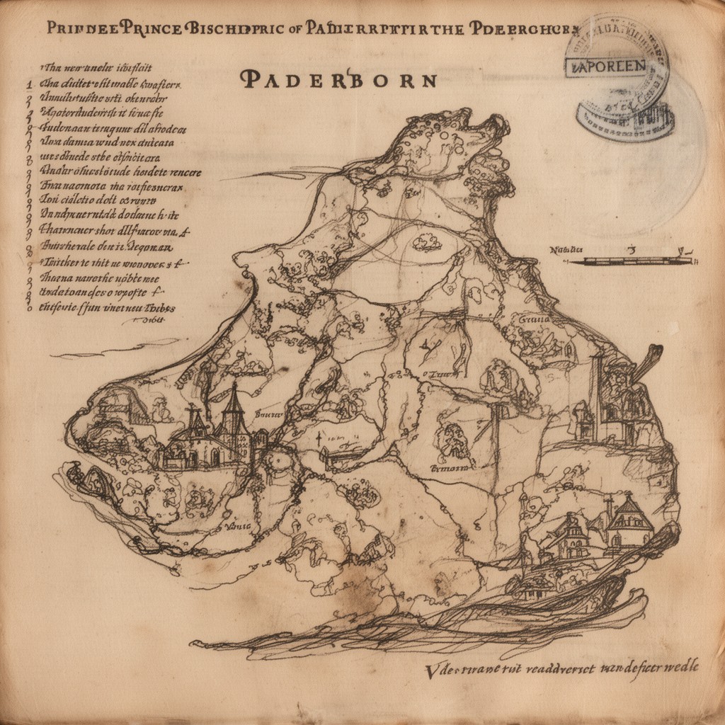 AI-generated illustration of Prince-Bishopric of Paderborn