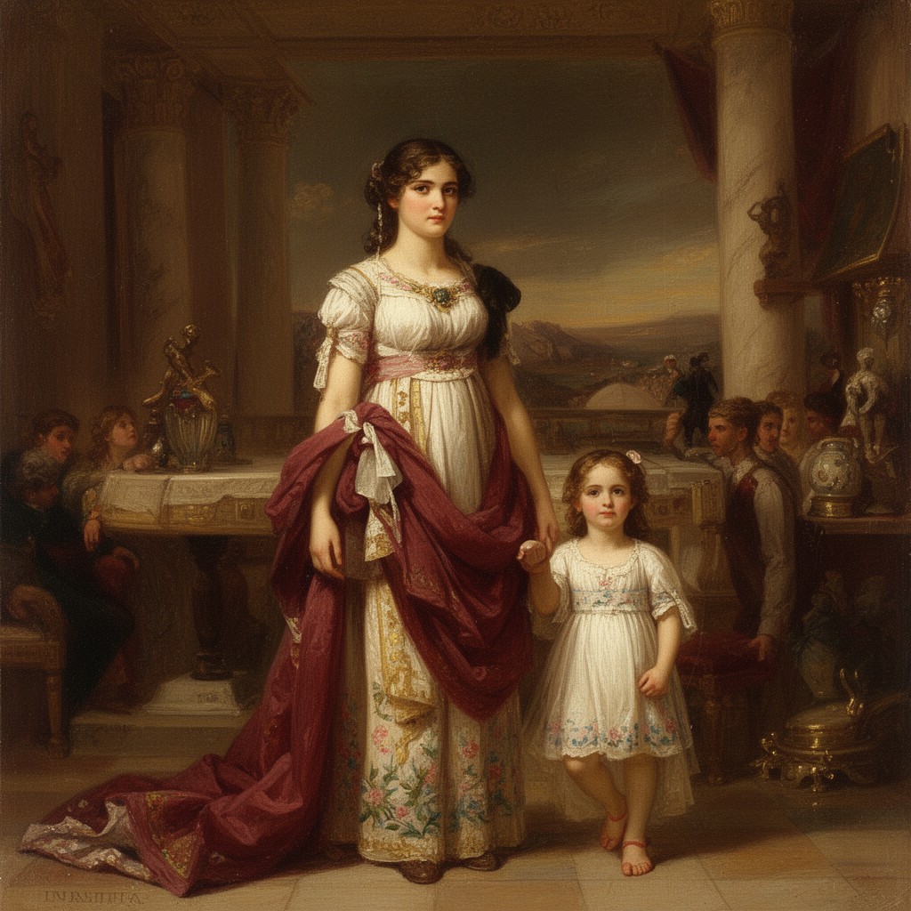 AI-generated illustration of Julia Drusilla (daughter of Caligula)