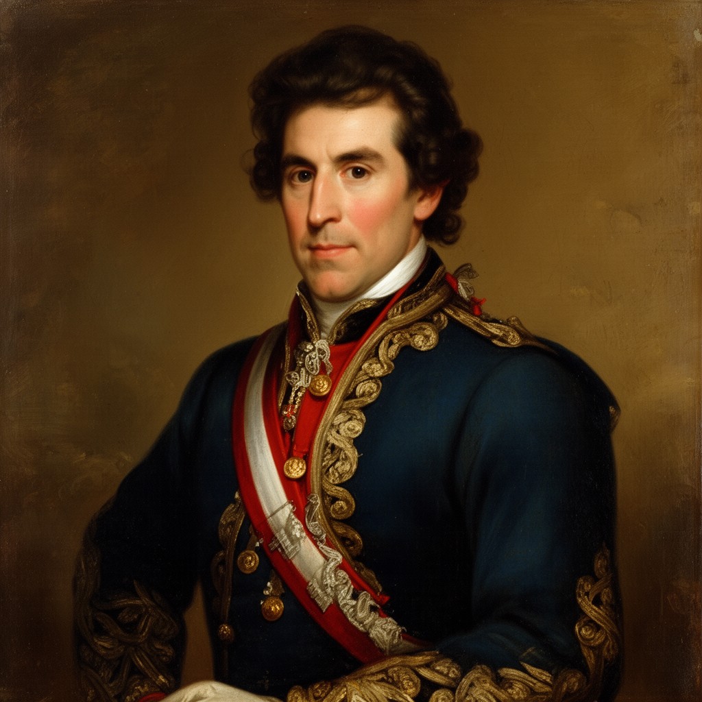 AI-generated illustration of Fernando Rivera y Moncada