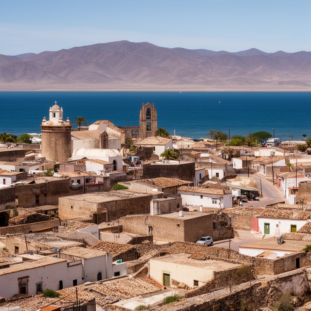 AI-generated illustration of Loreto, Baja California
