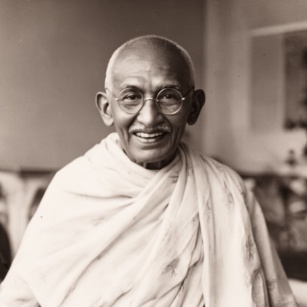 AI-generated illustration of Ramdas Gandhi