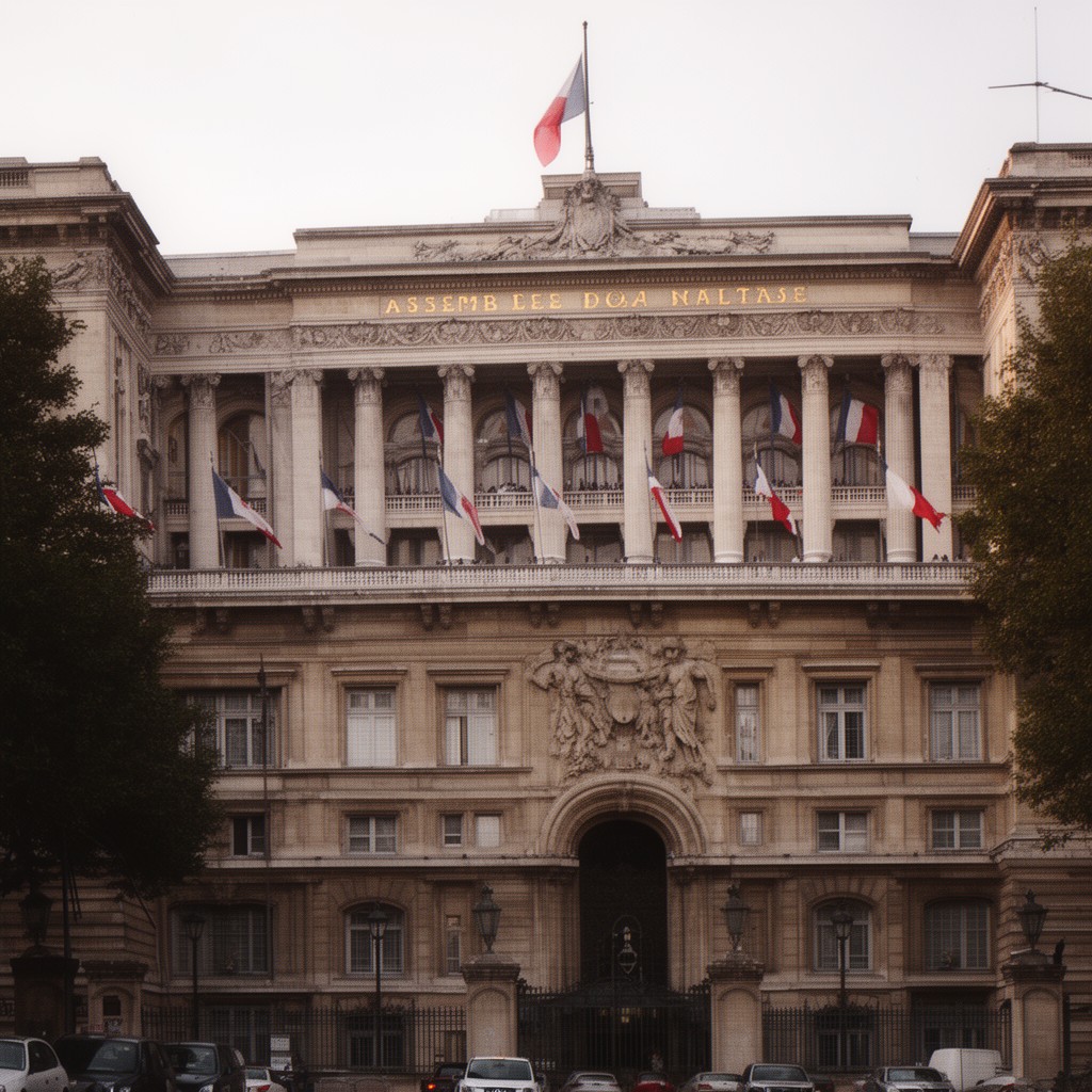AI-generated illustration of Assemblée nationale