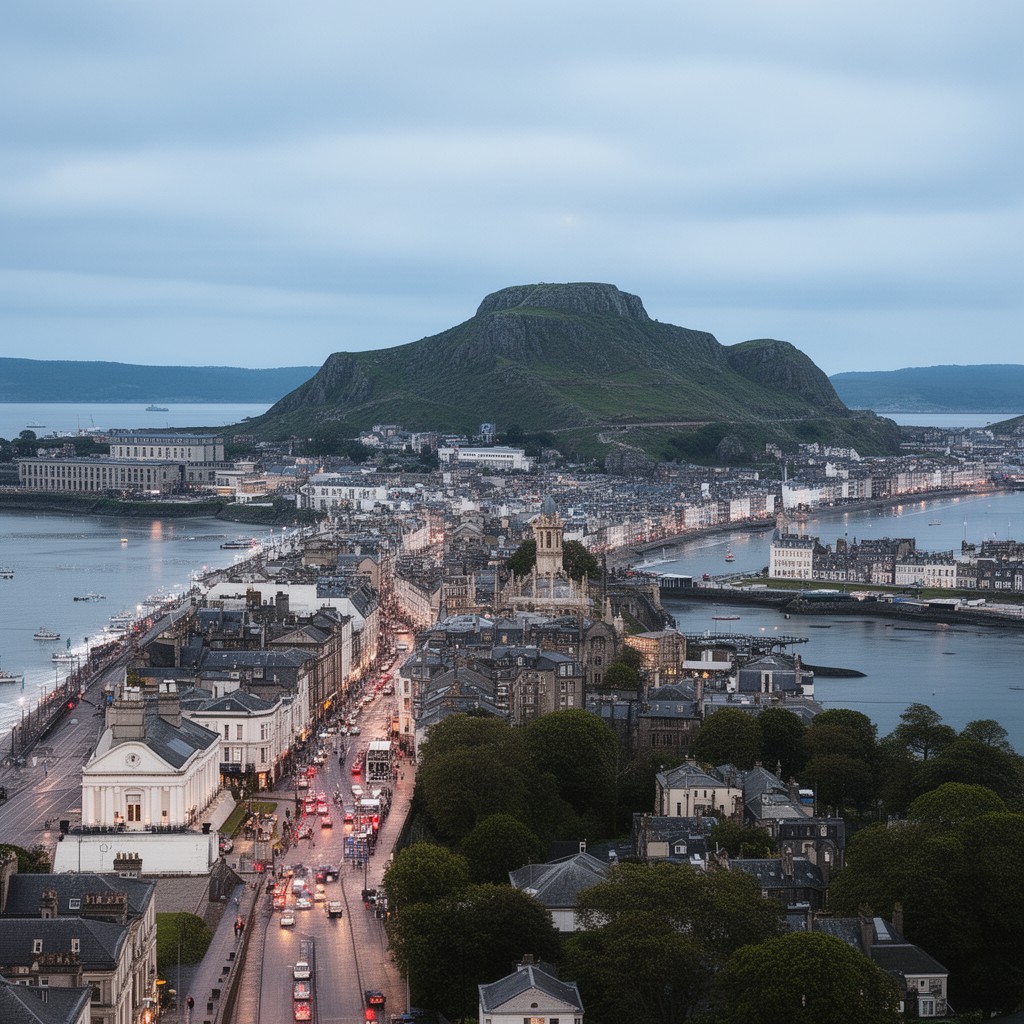 AI-generated illustration of Llandudno