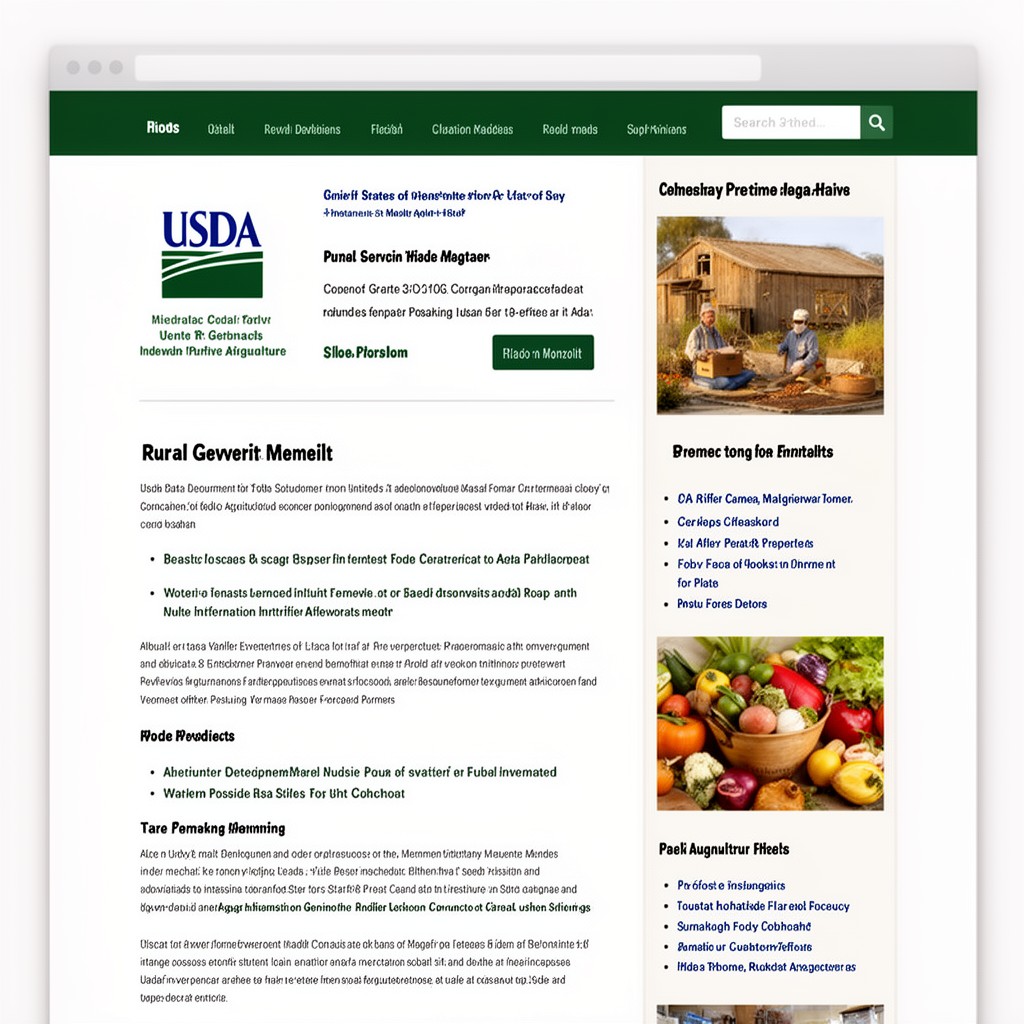 AI-generated illustration of usda.gov