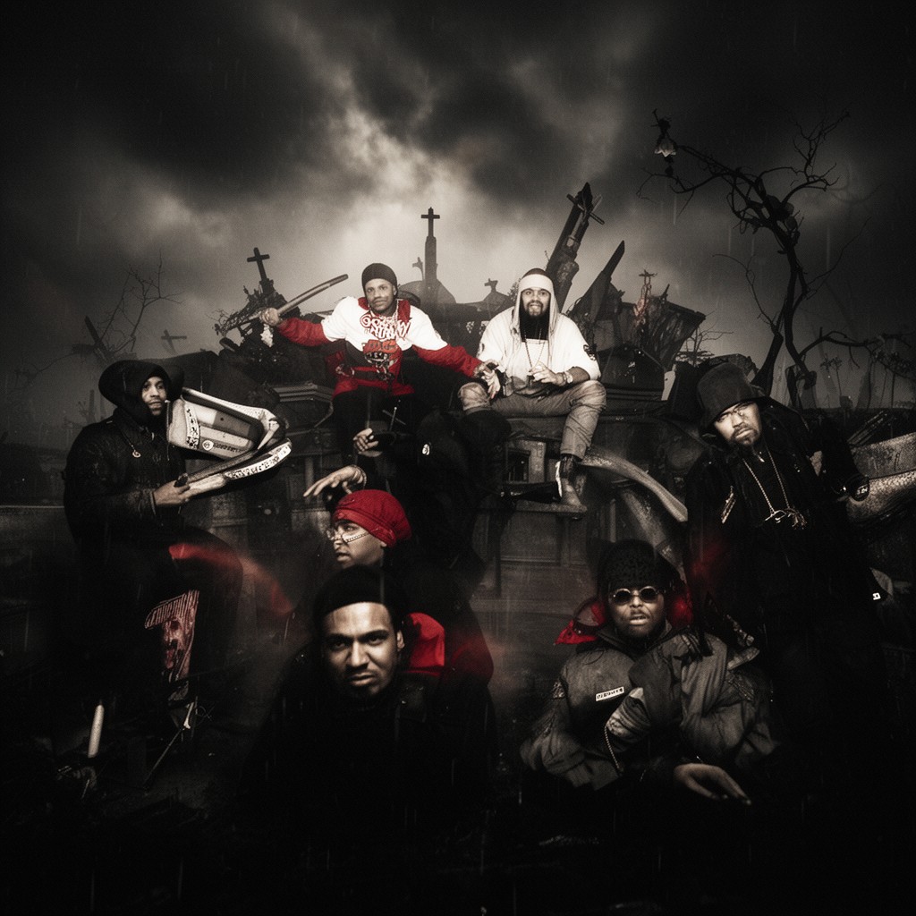 AI-generated illustration of Gravediggaz