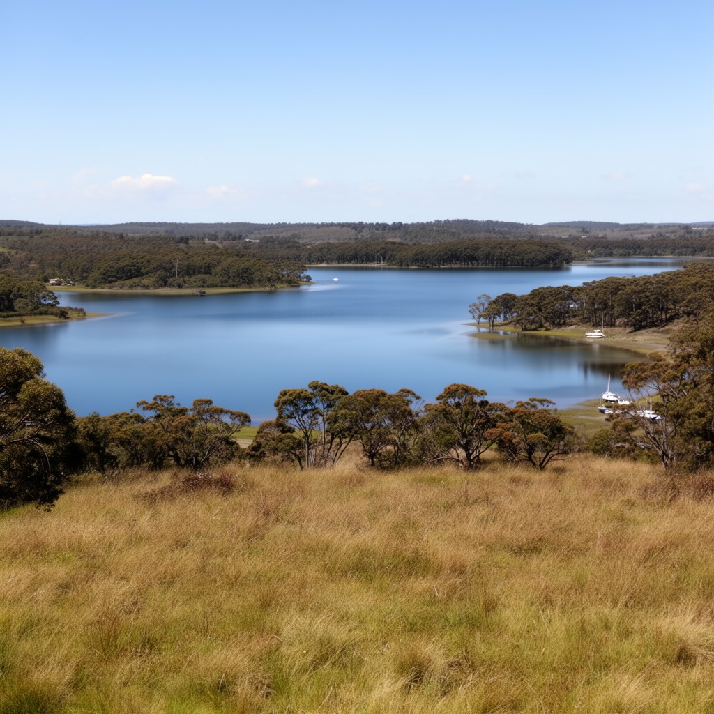 AI-generated illustration of Tuggerah Lake
