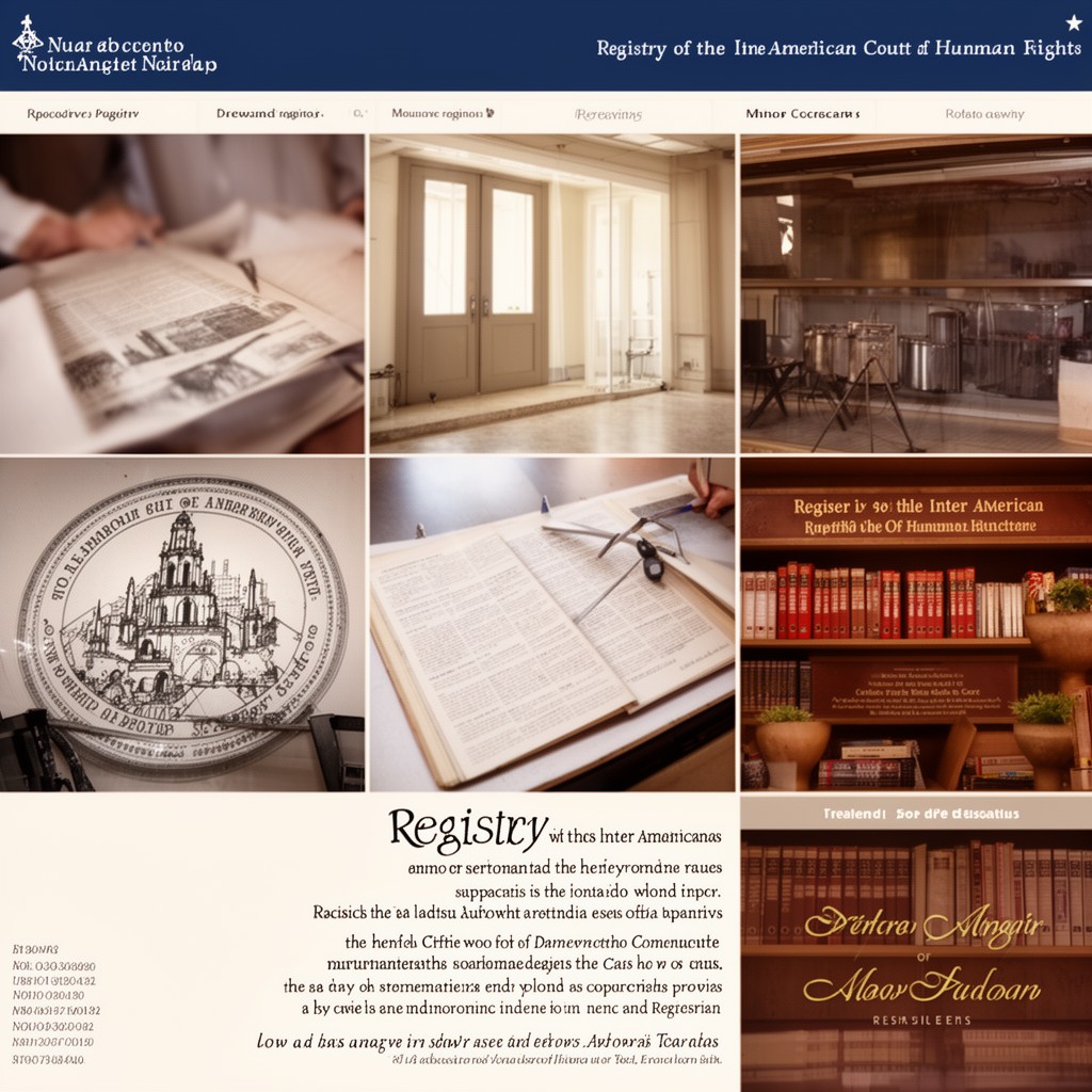 AI-generated illustration of Registry of the Inter-American Court of Human Rights