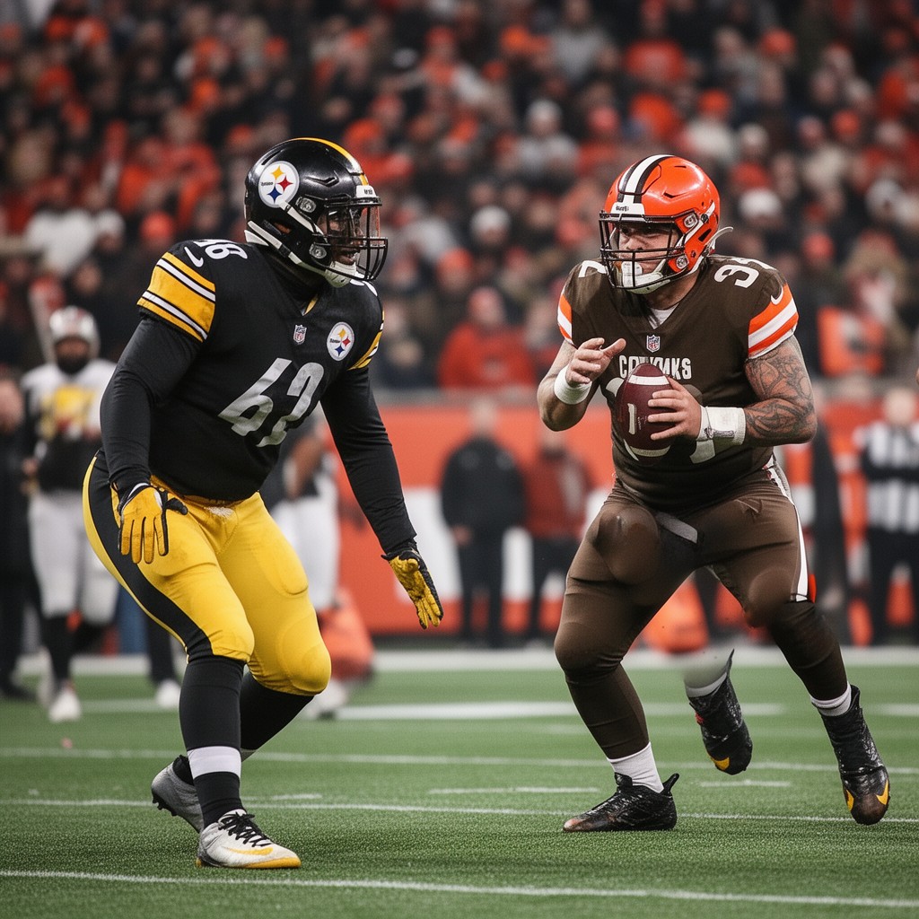 AI-generated illustration of Pittsburgh Steelers vs Cleveland Browns