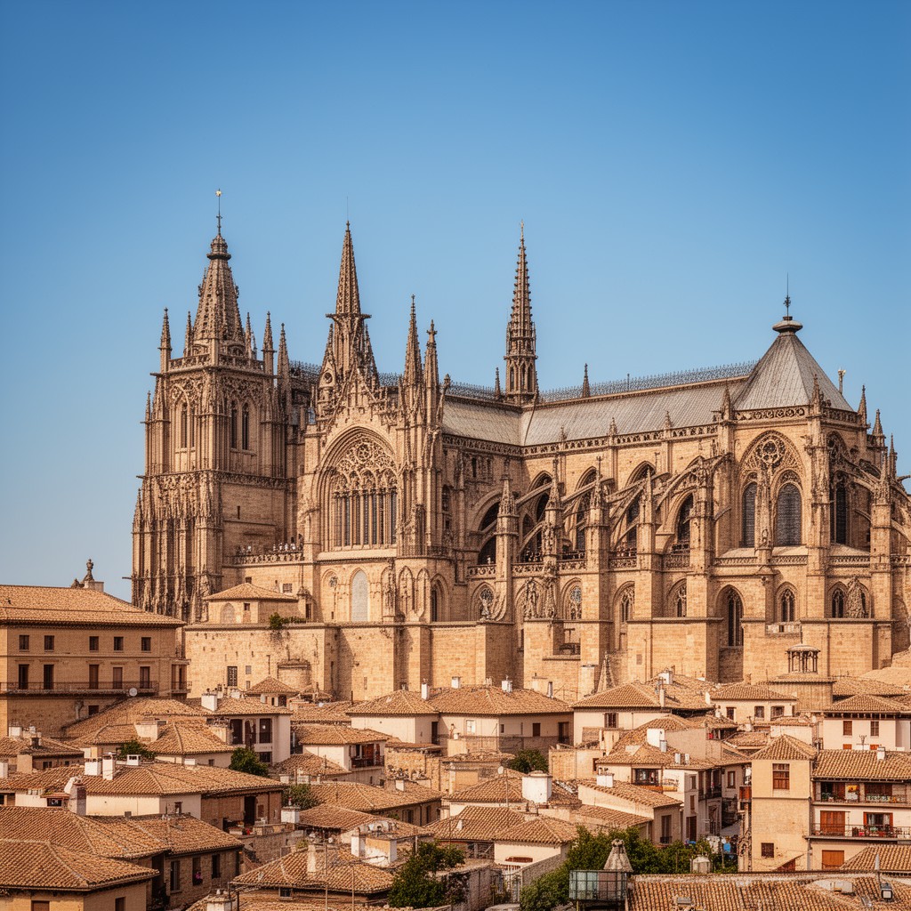 AI-generated illustration of Toledo Cathedral