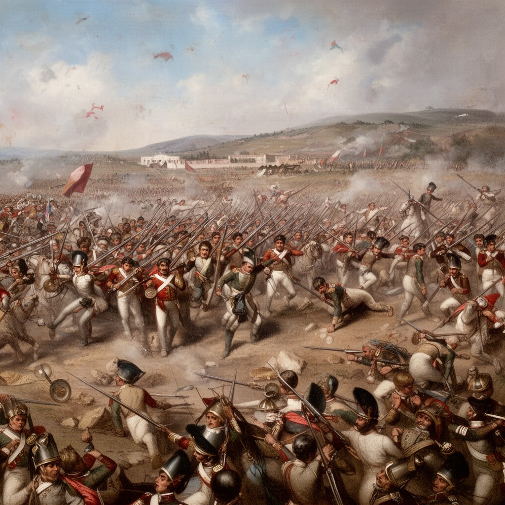 AI-generated illustration of Battle of Ayacucho