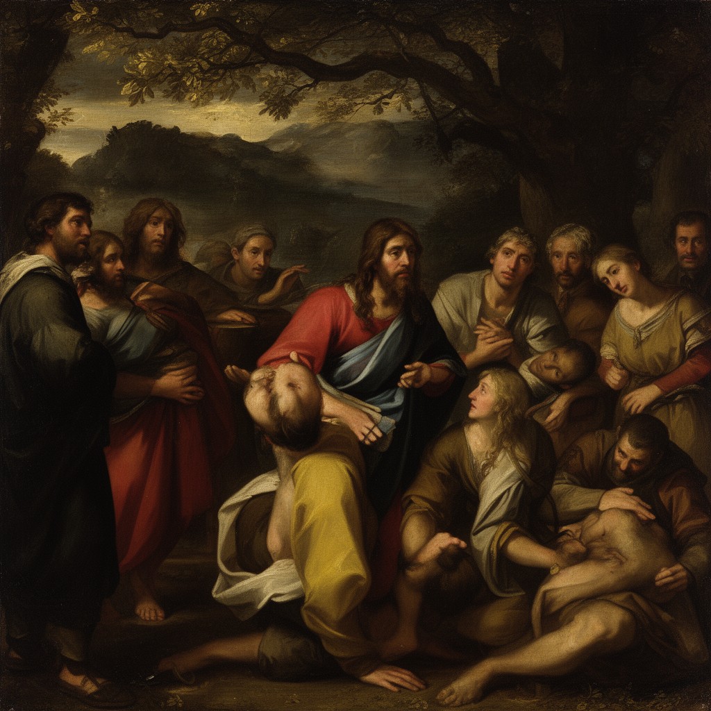 AI-generated illustration of The Taking of Christ