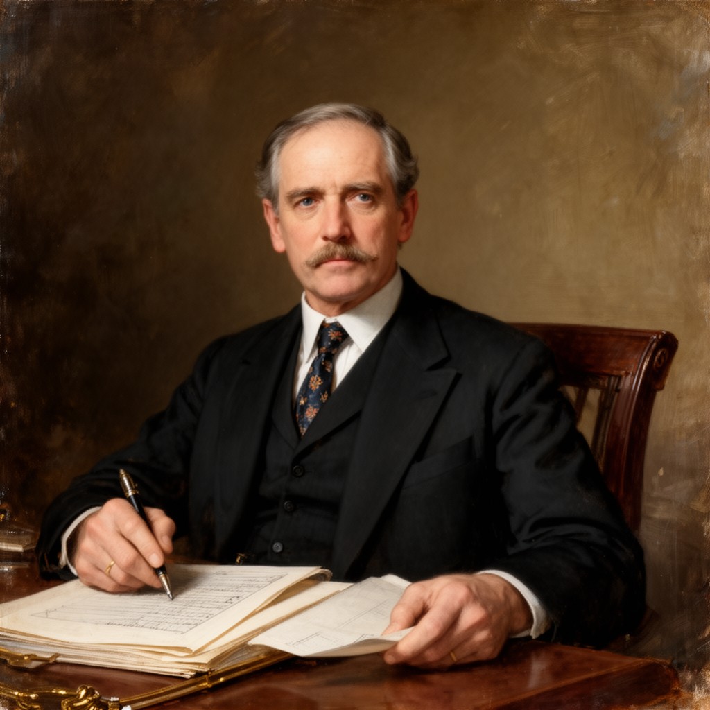 AI-generated illustration of Lord Selborne