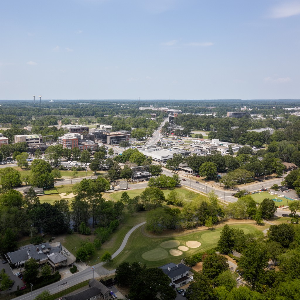 AI-generated illustration of Augusta-Richmond County metropolitan area